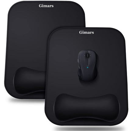 Gimars Mouse Mat with Gel Cushion, Ergonomic Mouse Mat with Hand Rest, Gel Memory Foam Waterproof Mouse Pads with Wrist Rest for Computer Laptop Offfice Home Topographic Map