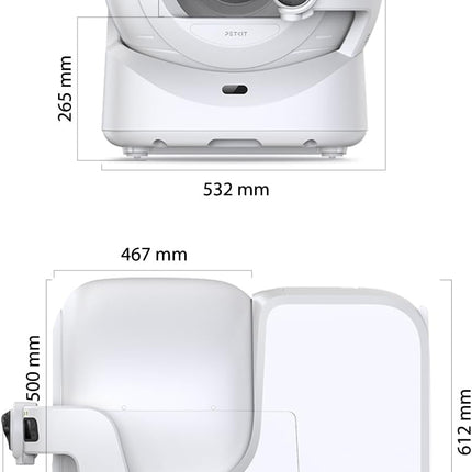 PETKIT Purobot Ultra Self-Cleaning Cat Litter Tray, Self-Cleaning with 1080P HD Camera, Intelligent Cleaning, Capacity 70 L, Health Monitoring AI, Ultra Quiet and Safe