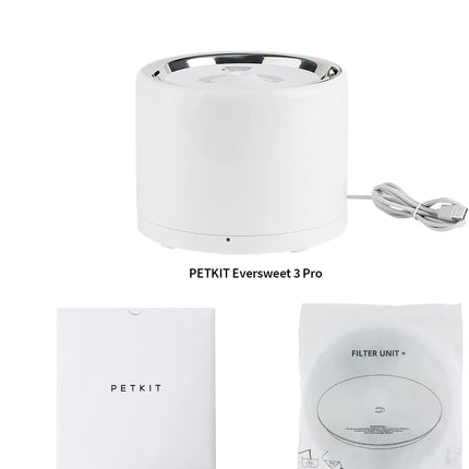 PETKIT Wireless Water Pump, Automatic Intelligent Drinking Fountain for Cats and Dogs, Stainless Steel Lining, Does Not Easily Harbour Bacteria