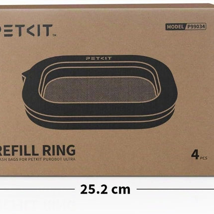 PETKIT Cat Litter Bags, for PUROBOT ULTRA Self-Cleaning Cat Litter Trays, 4 Rolls, Large Capacity, Bin Bags for Self-Cleaning Cat Litter Trays