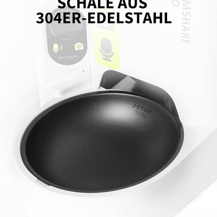 PETKIT Automatic Feeder with Camera, AI Automatic Cat Feeder, 3L Cat Feeder, Automatic Feeder for Cats and Dogs, 2.4G WiFi Intelligent App Control, 1-5 Meals