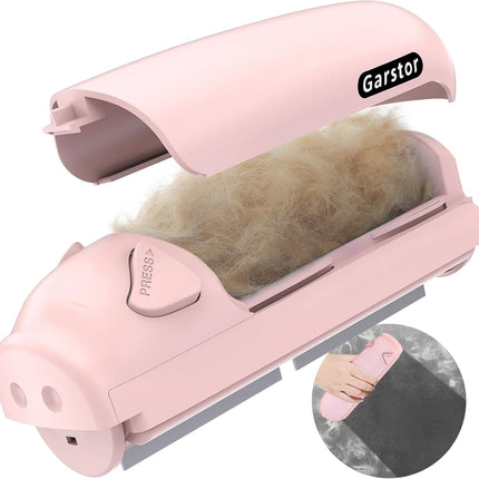 Katzenhaarentferner, Hundehaarentferner, Tierhaarentferner Fusselrolle, Fusselbürste für Tierhaar, für Sofa, Bett, Teppich, Kratzbaum, Rosa