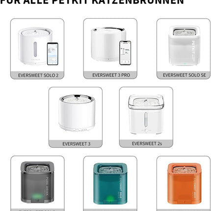 PETKIT Cybertail Eversweet Filter 3.0 5 Pieces for Cats Dogs Drinking Fountain & Cybertail Water Dispenser
