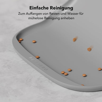 PETLIBRO Silicone Waterproof Dog and Cat Pet Feeding Mat, Safety Cat Food Mats for Feeders and Fountains, Non-Slip Pet Bowl Mat, Cove Pet Feeding Mat, M