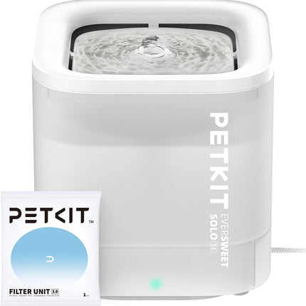 PETKIT Cybertail Cat Drinking Fountain, Dog Water Dispenser, 1.85 L Cat/Dog Water Fountain, Intelligent LED Light, 25 dB Extremely Quiet, Corded Water Dispenser, Cordless Water Pump