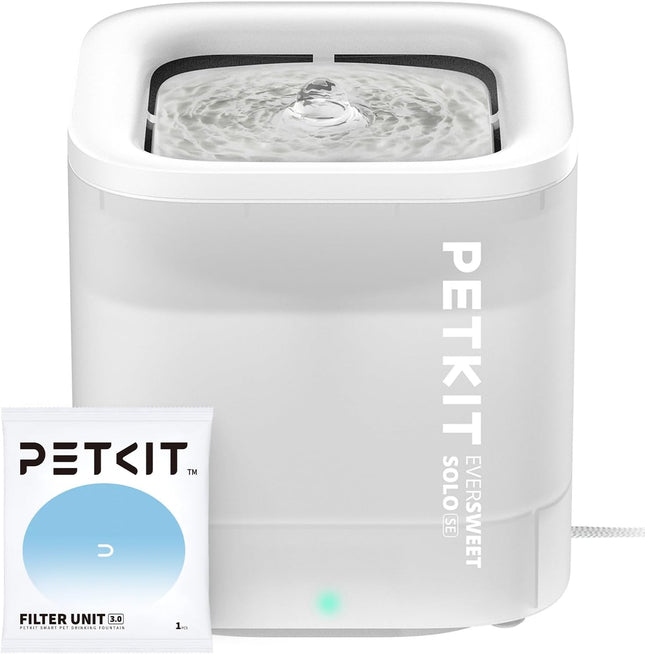 PETKIT Cybertail Cat Drinking Fountain, Dog Water Dispenser, 1.85 L Cat/Dog Water Fountain, Intelligent LED Light, 25 dB Extremely Quiet, Corded Water Dispenser, Cordless Water Pump