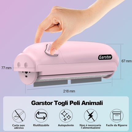 Katzenhaarentferner, Hundehaarentferner, Tierhaarentferner Fusselrolle, Fusselbürste für Tierhaar, für Sofa, Bett, Teppich, Kratzbaum, Rosa