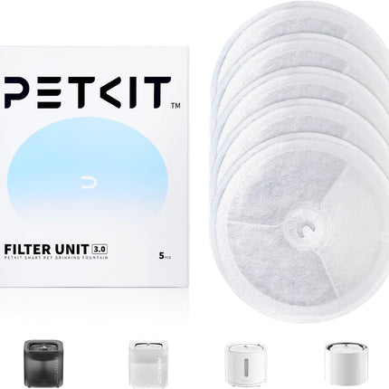 PETKIT Cybertail Eversweet Filter 3.0 5 Pieces for Cats Dogs Drinking Fountain & Cybertail Water Dispenser