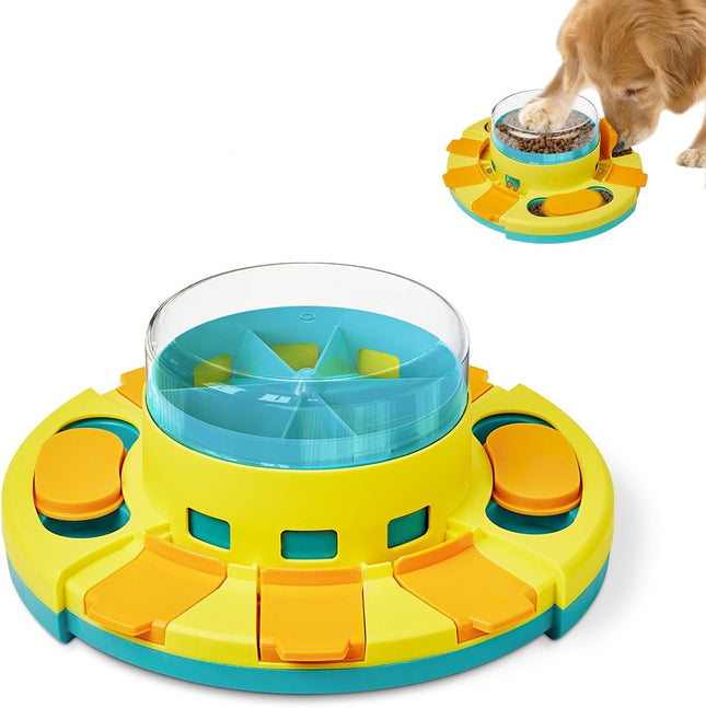 Potaroma Hundespielzeug Intelligenz, Hunde Intelligenzspielzeug 2 Ebenen Puzzle-Spielzeug, langsamer Feeder & Leckerli-Futterspielzeug, geeignet für kleine, mittlere & große Hunde, 10,7 cm Höhe