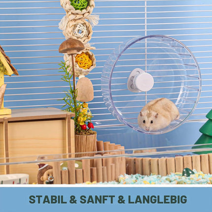 BUCATSTATE Hamster Wheel, 15 cm Running Wheel, Hamster Quiet Hamster Toy for Mouse, Small Animal, Pet