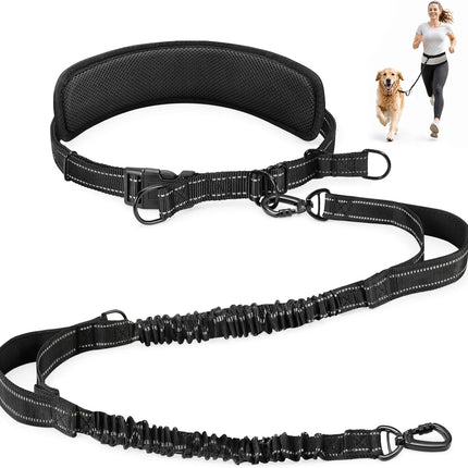 Gimars Jogging Lead for Dogs with Thick, Soft Belly Strap, Hands-Free
