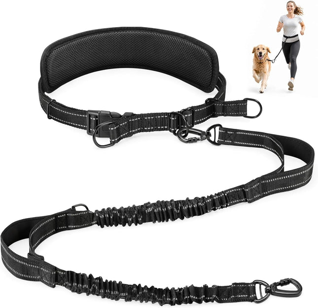 Gimars Jogging Lead for Dogs with Thick, Soft Belly Strap, Hands-Free