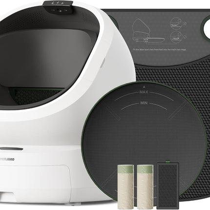 PETLIBRO Automatic Cat Litter Tray Bundle with Accessory Kit - Top Open Self-Cleaning Litter Tray with AI Camera for Waste Analysis, Multi-Cat Detection