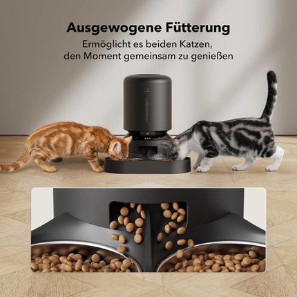 Petlibro 5L Automatic Cat Feeder 2 Bowls with 1080P Camera
