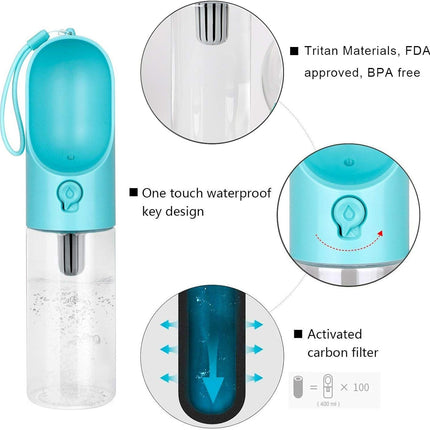 Petkit P008 Eversweet Dog Drinking Bottle for Travel, Leak-proof Outdoor Drinking Bottle - 400 ml
