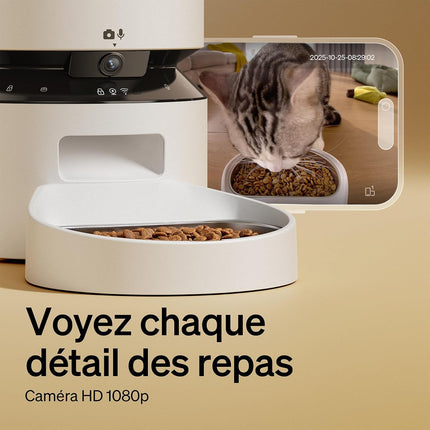 PETLIBRO 5L Automatic Cat Feeder with 1080P Video - 5G WiFi Dog Feeder with