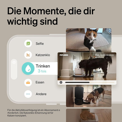 PETLIBRO Pet Camera with App, 360° HD Dog Camera, AI Controlled Indoor Pet Camera for Multi Animal Detection, Activity Tracking, Daily Smart Summary, Colour Night Vision with 1080p