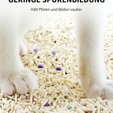 PETKIT 5-in-1 Mixed Cat Litter, Flushable, Odourless, Activated Carbon, Extremely Absorbent and Quick Drying Tofu Cat Litter (3 x Bags 2.4 kg / Bag)