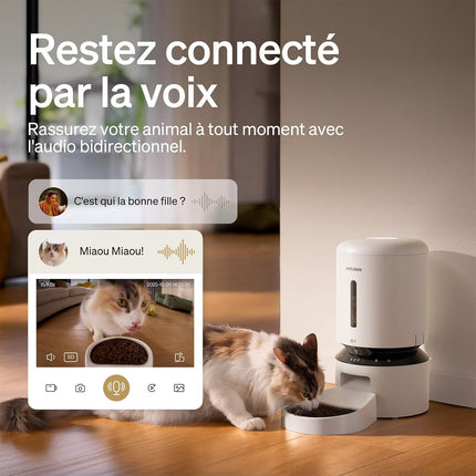 PETLIBRO 5L Automatic Cat Feeder with 1080P Video - 5G WiFi Dog Feeder with