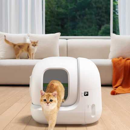PETKIT Pura Max 2 Self-Cleaning Cat Litter Tray, 76 L Cat Litter Tray, Self-Cleaning, xSecure, Odour Removal, App Control, Large Capacity, for Multiple Cats (Deodorant and Sand Cushion Free, with N50)