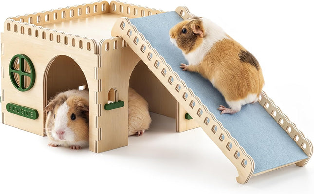 BUCATSTATE Wooden Guinea Pig Ladder with Hideout