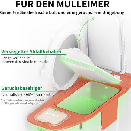 PETKIT Pura Max 2 Self-Cleaning Cat Litter Tray, 76 L Cat Litter Tray, Self-Cleaning, xSecure, Odour Removal, App Control, Large Capacity, for Multiple Cats (Deodorant and Sand Cushion Free, with N50)