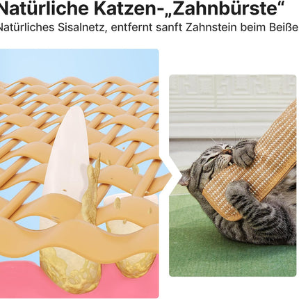 Potaroma Katzenspielzeug, 2er Pack mit 6000mg A+ Katzenminze, Weiches Sisalmaterial für Indoor Kätzchen, Kratz- und Kickspielzeug für Interaktive Beschäftigung — für Stressabbau und Instinktauslösung
