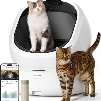 PETLIBRO Luma Cat Litter Tray Self-Cleaning with AI Camera