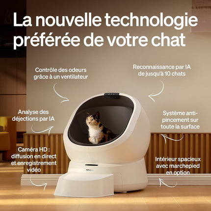 PETLIBRO Automatic Cat Litter Tray Bundle with Accessory Kit - Top Open Self-Cleaning Litter Tray with AI Camera for Waste Analysis, Multi-Cat Detection