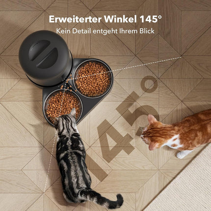 Petlibro 5L Automatic Cat Feeder 2 Bowls with 1080P Camera