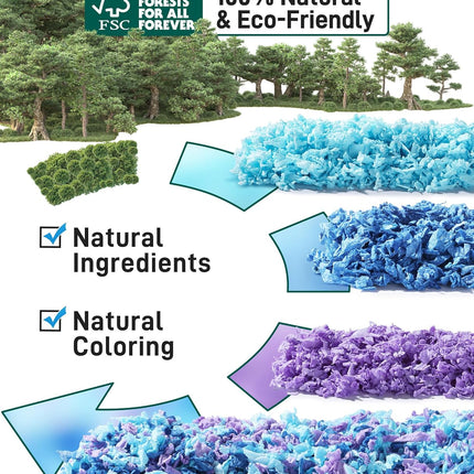 BUCATSTATE Hamster Litter, 15 L, Really 99.9% Dust-Free Paper Bedding for Rodents with Odour Control, Small Animal Litter, Dwarf Hamster Litter for Mice, Gerbils, Rats (Party Confetti)