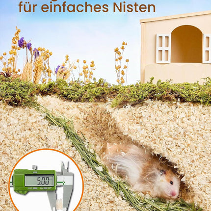Natürliche Espenholzspäne 30L Staubarm Saugfähig für Hamster Kleintiere
