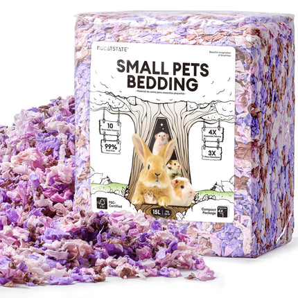 BUCATSTATE Hamster Litter, 15 L, Really 99.9% Dust-Free Paper Bedding for Rodents with Odour Control, Small Animal Litter, Dwarf Hamster Litter for Mice, Gerbils, Rats (Harvest Sunset)