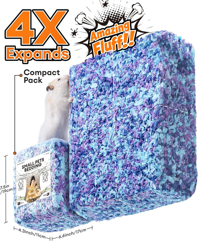 BUCATSTATE Hamster Litter, 15L, 99% Dust-Free Guinea Pig Paper, Bedding, Odour Control, Cosy Small Animal Bedding for Rabbits, Rats, Syrian Dwarf Hamsters, Gerbils